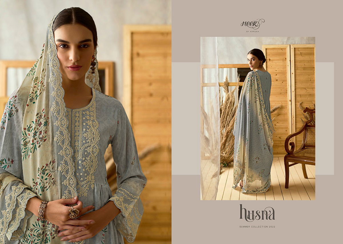 Husna Heer Heavy Designer Fancy Festive Wear Latest Salwar Suit Collection